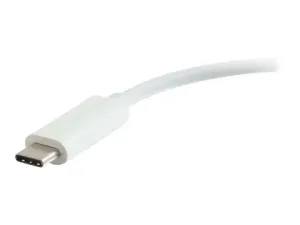 C2G USB C Ethernet and 3 Port USB Hub White - miniature 5