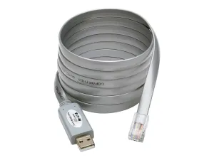 Eaton Tripp Lite Series USB to RJ45 Cisco Serial Rollover Cable, USB Type-A to RJ45 M/M, 6 ft - miniature 1