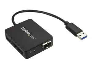 Startech Adaptateur réseau USB 3.0 vers fibre optique Gigabit Ethernet avec SFP ouvert (US1GA30SFP) - miniature 1