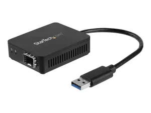 Startech Adaptateur réseau USB 3.0 vers fibre optique Gigabit Ethernet avec SFP ouvert (US1GA30SFP) - miniature 4