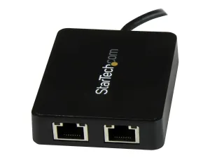 StarTech .com Adaptateur réseau USB-C vers 2 ports Gigabit Ethernet avec port USB 3.0 (Type-A) (US1GC301AU2R) - miniature 5