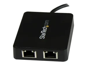 StarTech .com Adaptateur réseau USB-C vers 2 ports Gigabit Ethernet avec port USB 3.0 (Type-A) (US1GC301AU2R) - miniature 4