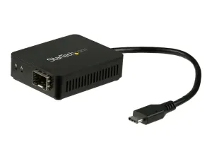 Startech Adaptateur réseau USB-C vers fibre optique Gigabit Ethernet avec SFP ouvert - miniature 3