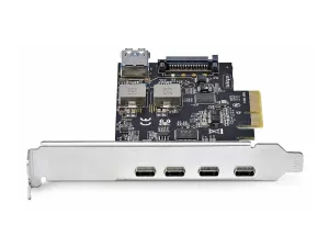 StarTech .com Carte PCIe USB à 5 Ports, USB 3.2 10Gbps, 4x USB-C/1x USB-A - miniature 4