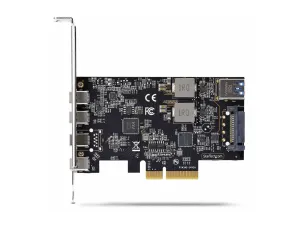 StarTech .com Carte PCIe USB à 5 Ports, USB 3.2 10Gbps, 4x USB-C/1x USB-A