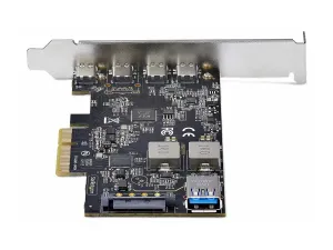 StarTech .com Carte PCIe USB à 5 Ports, USB 3.2 10Gbps, 4x USB-C/1x USB-A - miniature 5