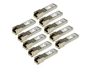 Startech Paquet de 10 modules de transceiver SFP Gigabit RJ45 en cuivre - miniature 3