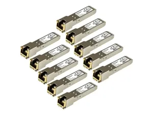 Startech Paquet de 10 modules de transceiver SFP Gigabit RJ45 en cuivre - miniature 2