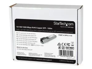 Startech Module de transcepteur SFP Gigabit RJ45 en cuivre compatible Cisco SFP-GE-T
