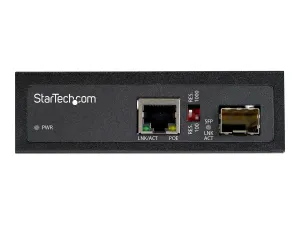 StarTech .com Convertisseur Fibre RJ45 PoE+ Industriel 60W - miniature 1