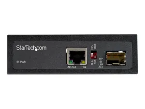 StarTech .com Convertisseur Fibre RJ45 PoE+ Industriel 60W - miniature 3