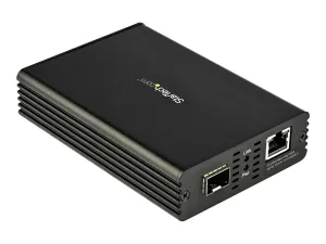 StarTech .com Convertisseur fibre optique vers RJ45 avec fente SFP+ ouverte - miniature 2