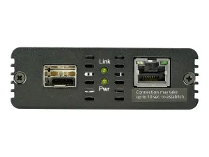 StarTech .com Convertisseur fibre optique vers RJ45 avec fente SFP+ ouverte - miniature 4