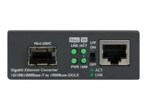 Startech Convertisseur RJ45 Gigabit Ethernet sur Fibre Optique avec SFP Ouvert - miniature 2