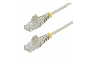 StarTech .com 5m Gray Slim CAT6 Ethernet Cable, Snagless, 28AWG, LSZH - miniature 1