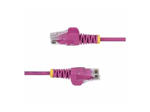 StarTech .com 2.5m Pink Slim CAT6 Ethernet Cable, Snagless, 28AWG, LSZH - miniature 2