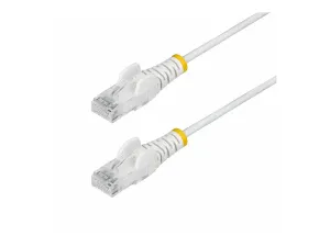 StarTech .com 2.5m White Slim CAT6 Ethernet Cable, Snagless, 28AWG, LSZH - miniature 3