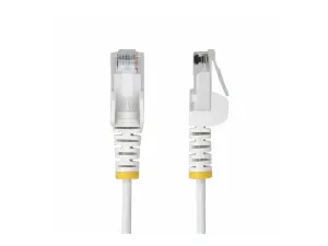 StarTech .com 2.5m White Slim CAT6 Ethernet Cable, Snagless, 28AWG, LSZH - miniature 2