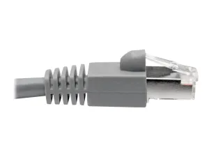 Eaton Tripp Lite Series Cat6a 10G Snagless Shielded STP Ethernet Cable (RJ45 M/M), PoE, Gray, 10 ft. (3.05 m) - miniature 2
