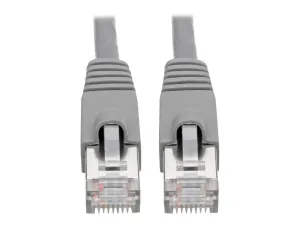 Eaton Tripp Lite Series Cat6a 10G Snagless Shielded STP Ethernet Cable (RJ45 M/M), PoE, Gray, 10 ft. (3.05 m) - miniature 1