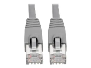 Eaton Tripp Lite Series Cat6a 10G Snagless Shielded STP Ethernet Cable (RJ45 M/M), PoE, Gray, 3 ft. (0.91 m) - miniature 1
