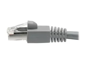 Eaton Tripp Lite Series Cat6a 10G Snagless Shielded STP Ethernet Cable (RJ45 M/M), PoE, Gray, 3 ft. (0.91 m) - miniature 4