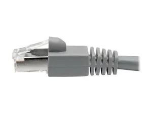 Eaton Tripp Lite Series Cat6a 10G Snagless Shielded STP Ethernet Cable (RJ45 M/M), PoE, Gray, 3 ft. (0.91 m) - miniature 2