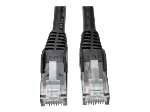 Eaton Tripp Lite Series Cat6 Gigabit Snagless Molded (UTP) Ethernet Cable (RJ45 M/M), PoE, Black, 3 ft. (0.91 m)