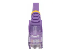 StarTech .com 7.5m CAT6 Ethernet Cable, 10 Gigabit Snagless RJ45 650MHz 100W PoE Patch Cord, CAT 6 10GbE UTP Network Cable w/Strain Relief, Purple, Wiring is UL Certified/TIA - miniature 3