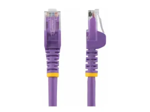 StarTech .com 7.5m CAT6 Ethernet Cable, 10 Gigabit Snagless RJ45 650MHz 100W PoE Patch Cord, CAT 6 10GbE UTP Network Cable w/Strain Relief, Purple, Wiring is UL Certified/TIA - miniature 2