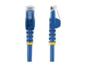 StarTech .com 7.5m CAT6 Ethernet Cable, 10 Gigabit Snagless RJ45 650MHz 100W PoE Patch Cord, CAT 6 10GbE UTP Network Cable w/Strain Relief, Blue, Wiring is UL Certified/TIA - miniature 1