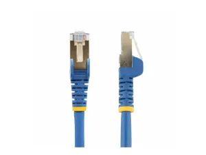 StarTech .com 7.5m CAT6A Ethernet Cable, 10 Gigabit Shielded Snagless RJ45 100W PoE Patch Cord, CAT 6A 10GbE STP Network Cable w/Strain Relief, Blue, UL Certified Wiring/TIA - miniature 3