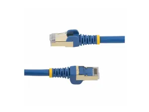StarTech .com 7.5m CAT6A Ethernet Cable, 10 Gigabit Shielded Snagless RJ45 100W PoE Patch Cord, CAT 6A 10GbE STP Network Cable w/Strain Relief, Blue, UL Certified Wiring/TIA - miniature 5