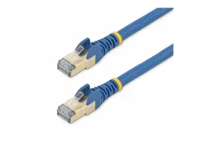 StarTech .com 7.5m CAT6A Ethernet Cable, 10 Gigabit Shielded Snagless RJ45 100W PoE Patch Cord, CAT 6A 10GbE STP Network Cable w/Strain Relief, Blue, UL Certified Wiring/TIA - miniature 2