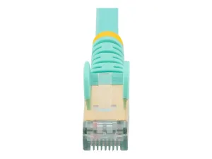 StarTech .com 10m CAT6A Ethernet Cable, 10 Gigabit Shielded Snagless RJ45 100W PoE Patch Cord, CAT 6A 10GbE STP Network Cable w/Strain Relief, Aqua, UL Certified Wiring/TIA - miniature 2