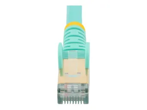 StarTech .com 10m CAT6A Ethernet Cable, 10 Gigabit Shielded Snagless RJ45 100W PoE Patch Cord, CAT 6A 10GbE STP Network Cable w/Strain Relief, Aqua, UL Certified Wiring/TIA - miniature 5