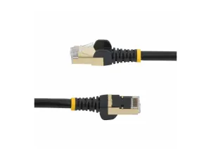 StarTech .com 1.5m CAT6A Ethernet Cable, 10 Gigabit Shielded Snagless RJ45 100W PoE Patch Cord, CAT 6A 10GbE STP Network Cable w/Strain Relief, Black, UL Certified Wiring/TIA - miniature 4