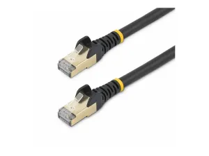 StarTech .com 1.5m CAT6A Ethernet Cable, 10 Gigabit Shielded Snagless RJ45 100W PoE Patch Cord, CAT 6A 10GbE STP Network Cable w/Strain Relief, Black, UL Certified Wiring/TIA - miniature 2