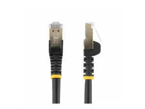 StarTech .com 1.5m CAT6A Ethernet Cable, 10 Gigabit Shielded Snagless RJ45 100W PoE Patch Cord, CAT 6A 10GbE STP Network Cable w/Strain Relief, Black, UL Certified Wiring/TIA - miniature 3