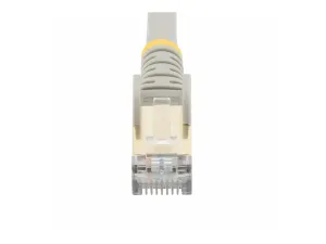 StarTech .com 1.5m CAT6A Ethernet Cable, 10 Gigabit Shielded Snagless RJ45 100W PoE Patch Cord, CAT 6A 10GbE STP Network Cable w/Strain Relief, Grey, UL Certified Wiring/TIA - miniature 5