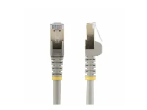 StarTech .com 1.5m CAT6A Ethernet Cable, 10 Gigabit Shielded Snagless RJ45 100W PoE Patch Cord, CAT 6A 10GbE STP Network Cable w/Strain Relief, Grey, UL Certified Wiring/TIA - miniature 2