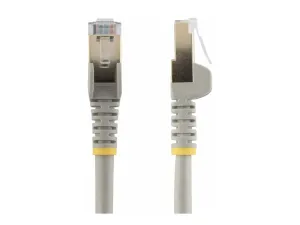 Startech 2m CAT6A Ethernet Cable, 10 Gigabit Shielded Snagless RJ45 100W PoE Patch Cord, CAT 6A 10GbE STP Network Cable w/Strain Relief, Grey, UL Certified Wiring/TIA - miniature 1