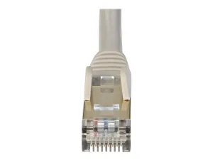 StarTech .com 7m CAT6A Ethernet Cable, 10 Gigabit Shielded Snagless RJ45 100W PoE Patch Cord, CAT 6A 10GbE STP Network Cable w/Strain Relief, Grey, UL Certified Wiring/TIA - miniature 4