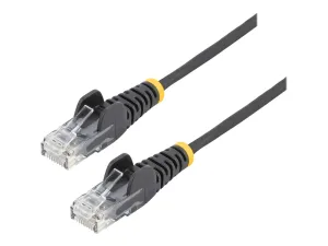 StarTech .com 1.5m Slim LSZH CAT6 Ethernet Cable, 10 Gigabit Snagless RJ45 100W PoE Patch Cord, CAT 6 10GbE UTP Network Cable w/Strain Relief, Black, ETL/Low Smoke Zero Halogen - miniature 1