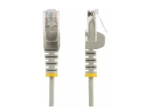 StarTech .com 1.5m Slim LSZH CAT6 Ethernet Cable, 10 Gigabit Snagless RJ45 100W PoE Patch Cord, CAT 6 10GbE UTP Network Cable w/Strain Relief, Grey, ETL, Low Smoke Zero Halogen - miniature 2