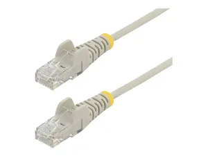 StarTech .com 1.5m Slim LSZH CAT6 Ethernet Cable, 10 Gigabit Snagless RJ45 100W PoE Patch Cord, CAT 6 10GbE UTP Network Cable w/Strain Relief, Grey, ETL, Low Smoke Zero Halogen - miniature 5