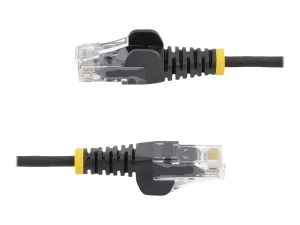 StarTech .com 2m Slim LSZH CAT6 Ethernet Cable, 10 Gigabit Snagless RJ45 100W PoE Patch Cord, CAT 6 10GbE UTP Network Cable w/Strain Relief, Black, ETL, Low Smoke Zero Halogen - miniature 5