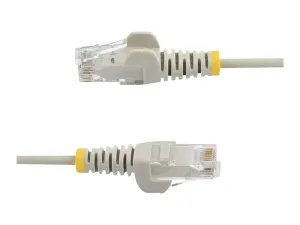StarTech .com 2m Slim LSZH CAT6 Ethernet Cable, 10 Gigabit Snagless RJ45 100W PoE Patch Cord, CAT 6 10GbE UTP Network Cable w/Strain Relief, Grey, ETL, Low Smoke Zero Halogen - miniature 2