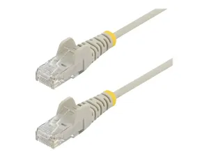 StarTech .com 2m Slim LSZH CAT6 Ethernet Cable, 10 Gigabit Snagless RJ45 100W PoE Patch Cord, CAT 6 10GbE UTP Network Cable w/Strain Relief, Grey, ETL, Low Smoke Zero Halogen - miniature 3