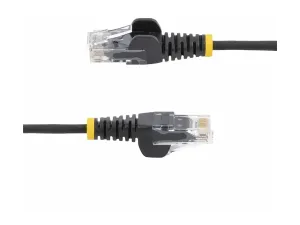 StarTech .com 2.5m Slim LSZH CAT6 Ethernet Cable, 10 Gigabit Snagless RJ45 100W PoE Patch Cord, CAT 6 10GbE UTP Network Cable w/Strain Relief, Black, ETL/Low Smoke Zero Halogen - miniature 4